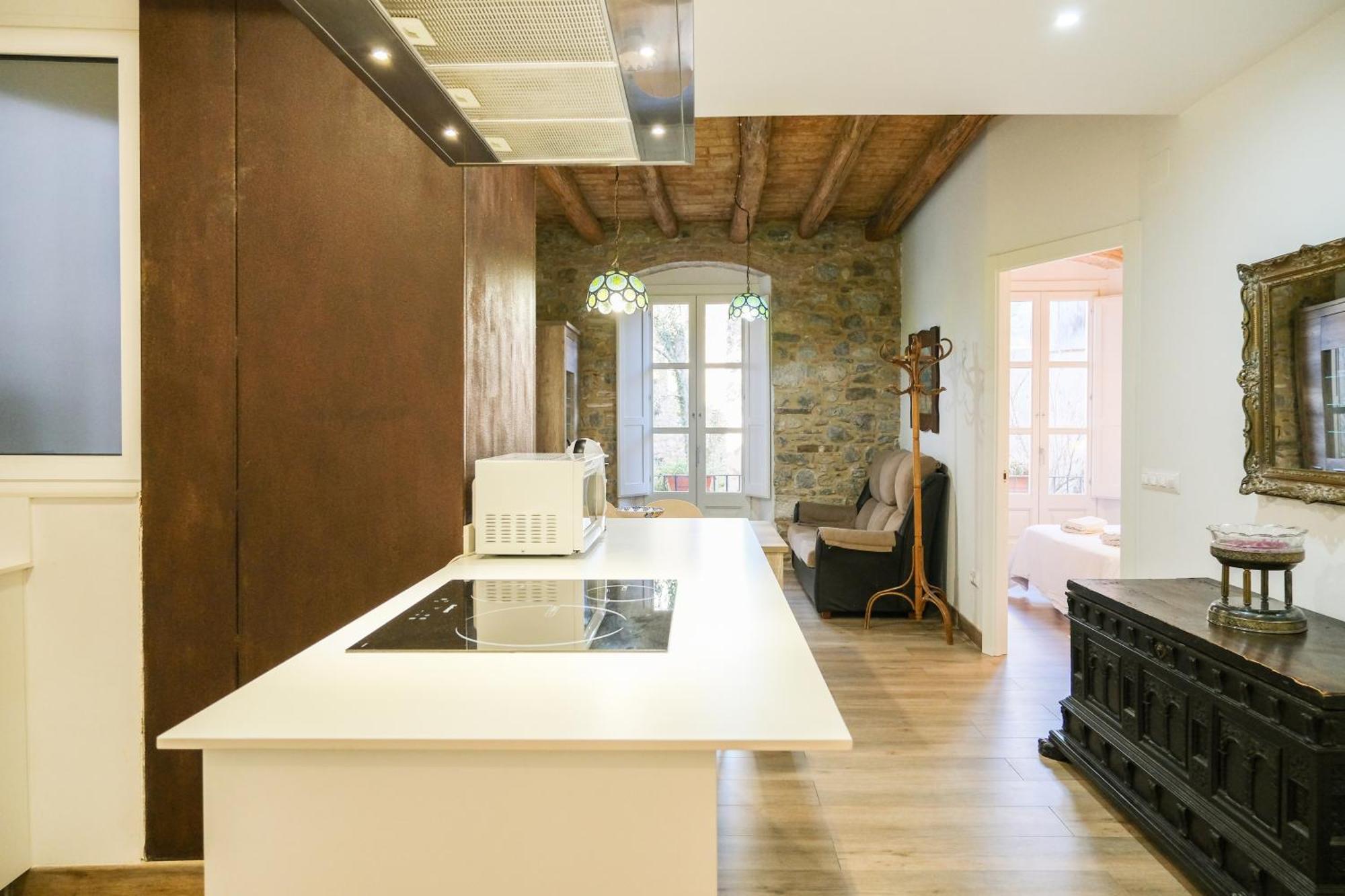 Ganganell Centre Apartamento Con Patio 贝萨卢 外观 照片